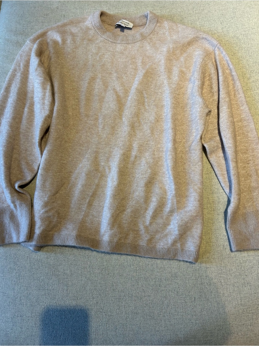 & Other Stories Neutral Beige Crewneck Sweater
